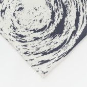 Patroon I met cirkelvormige lijnen Fleece Deken (Hoek)