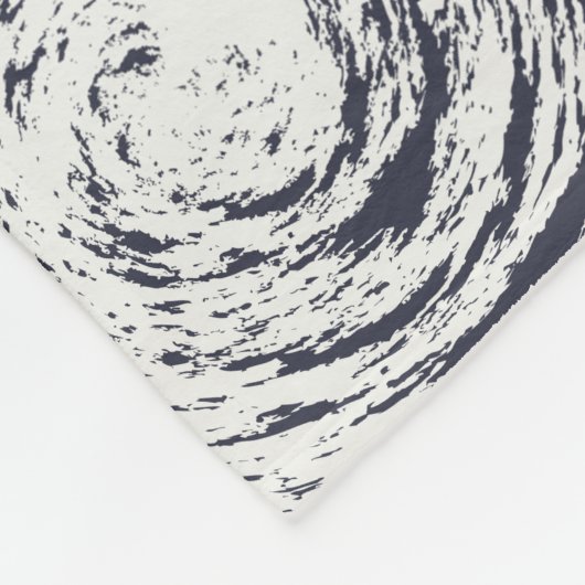 Patroon I met cirkelvormige lijnen Fleece Deken (Hoek)