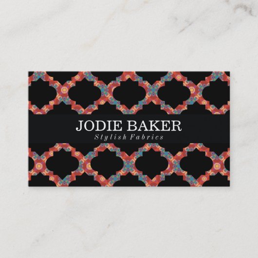  patroon II | Chic Colorful Visitekaartje (Voorkant)