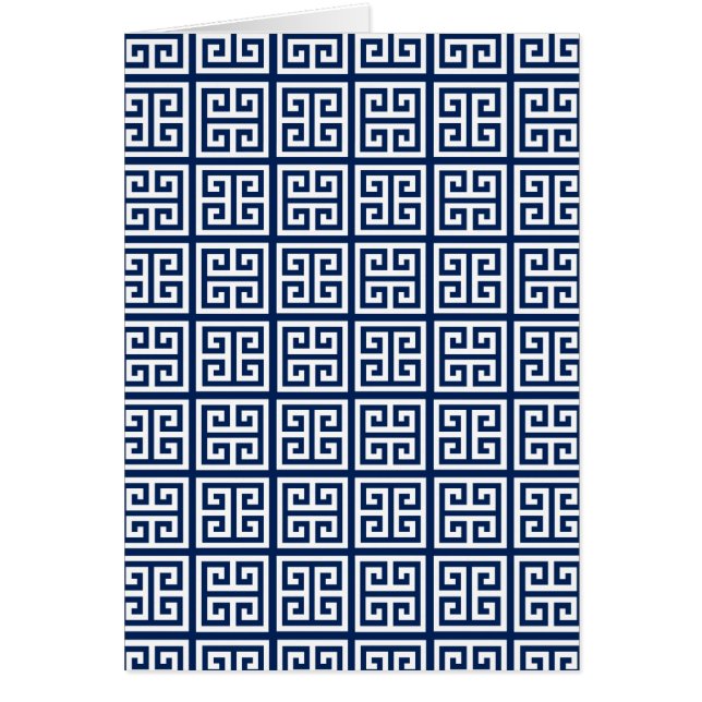Patroon in blauw en wit (Voorkant)