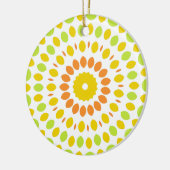 patroon in citruskleuren keramisch ornament (Links)