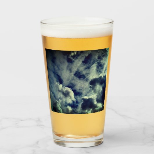 Patroon in de wolken glas (Voorkant gevuld)