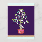 Patroon in een Briefkaart met perenbomen (Voorkant)