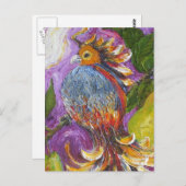 Patroon in een Briefkaart met perenbomen (Voorkant / Achterkant)