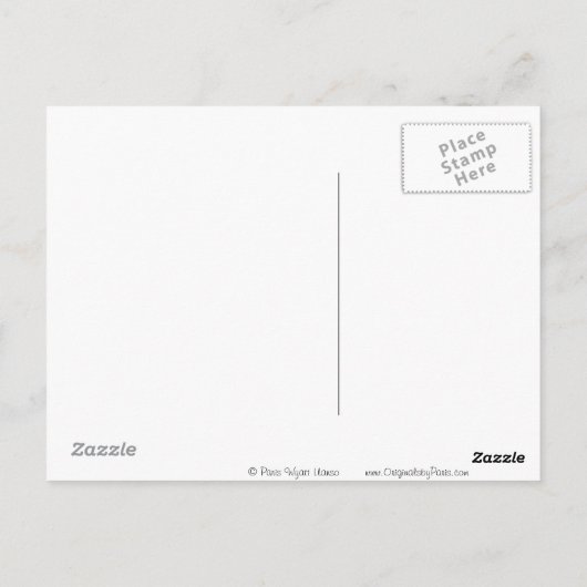 Patroon in een Briefkaart met perenbomen (Achterkant)