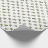 Patroon in een peerboom cadeaupapier (Hoek)