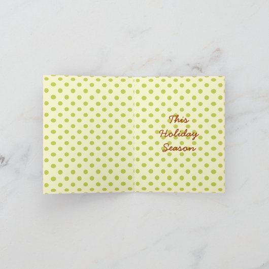 Patroon in een peerboom feestdagen kaart (Binnen)