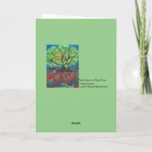 Patroon in een peerboom kaart (Achterkant)