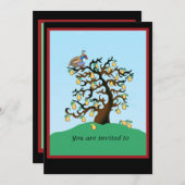 Patroon in een peerboom kaart (Voorkant / Achterkant)