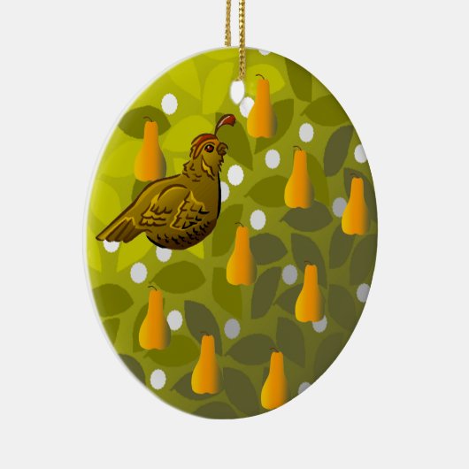 Patroon in een peerboom keramisch ornament (Rechts)