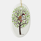 Patroon in een peerboom keramisch ornament (Rechts)