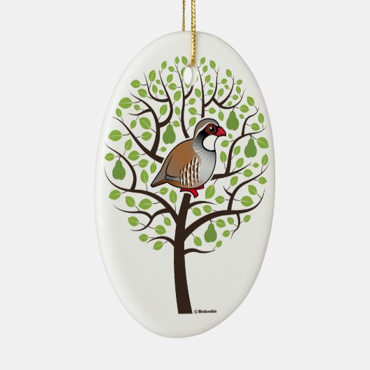 Patroon in een peerboom keramisch ornament (Rechts)