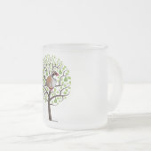 Patroon in een peerboom matglas koffiemok (Voorkant rechts)