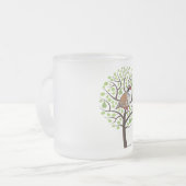 Patroon in een peerboom matglas koffiemok (Voorkant links)