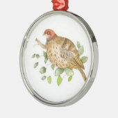 Patroon in een peerboom metalen ornament (Links)