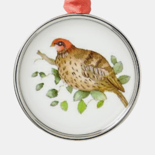 Patroon in een peerboom metalen ornament
