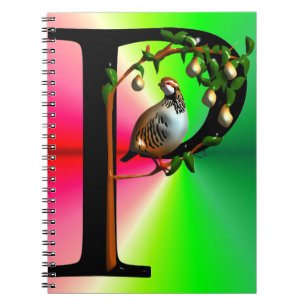 Patroon in een peerboom notitieboek