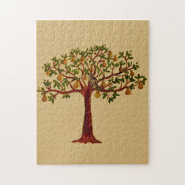 Patroon in een peerboom Puzzle Gift Box Legpuzzel