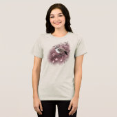 Patroon in een peerboom Tri-Blend shirt (Voorkant volledig)