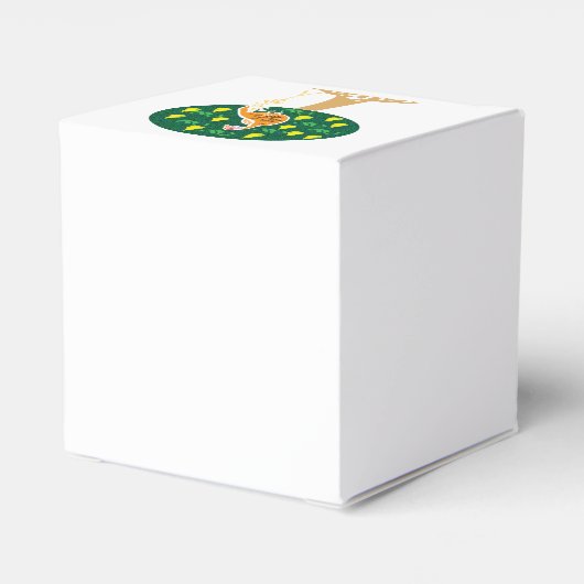 Patroon in een perenboom bedankdoosjes (Achterkant)