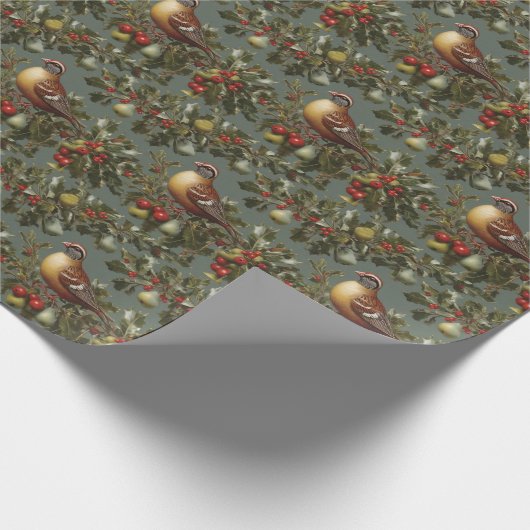 Patroon in een perenboom cadeaupapier (Hoek)