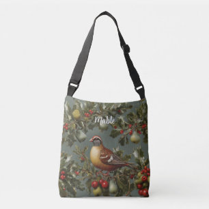 Patroon in een perenboom crossbody tas