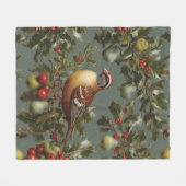 Patroon in een perenboom fleece deken (Voorkant (Horizontaal))