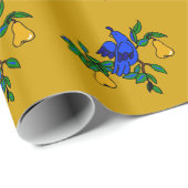 Patroon in een perenboom inpakpapier (Rol Hoek)