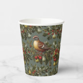 Patroon in een perenboom papieren bekers (Links)