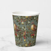 Patroon in een perenboom papieren bekers (Rechts)