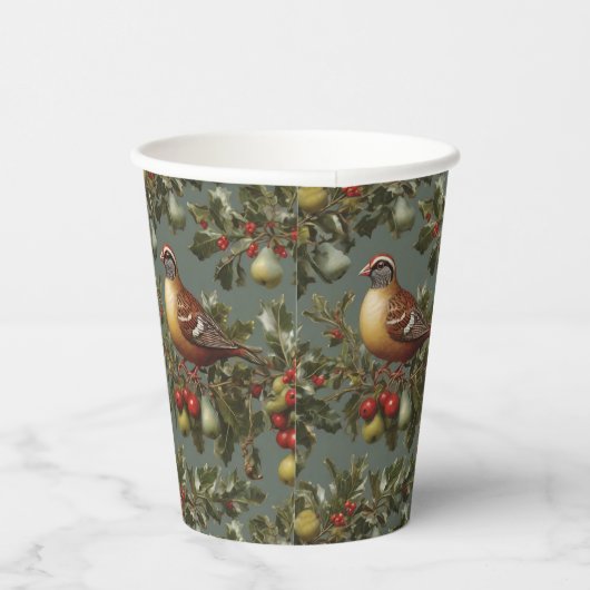 Patroon in een perenboom papieren bekers (Rechts)