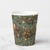 Patroon in een perenboom papieren bekers (Voorkant)