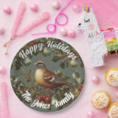 Patroon in een perenboom papieren bordje (Feest)