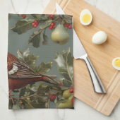 Patroon in een perenboom theedoek (Quarter Fold)