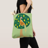 Patroon in een perenboom tote bag (Dichtbij)