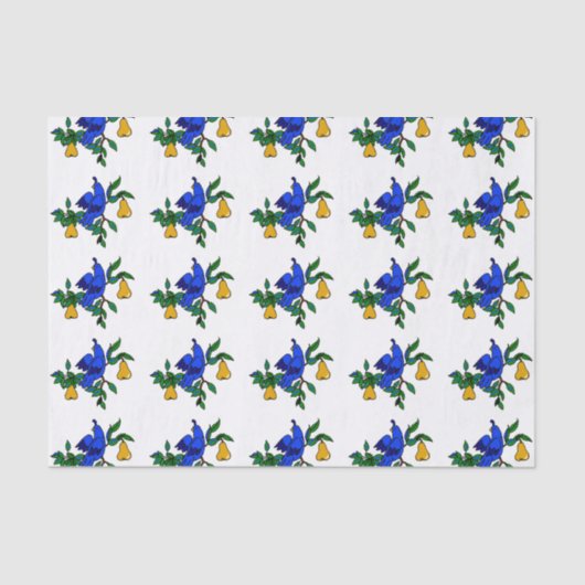 Patroon in een perenboom weefsel papier (Voorkant)