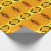 Patroon in geel cadeaupapier (Hoek)