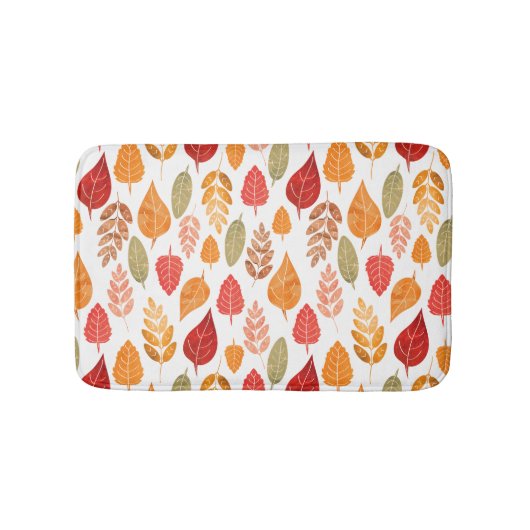 Patroon in gesneden herfst leest badmat (Voorkant)