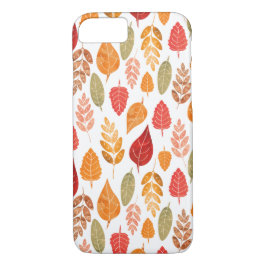 Patroon in gesneden herfst leest iPhone 15 case