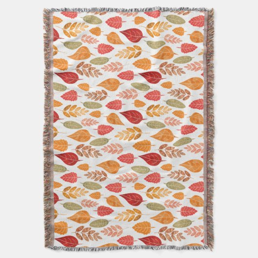 Patroon in gesneden herfst leest deken (Voorkant Verticaal)