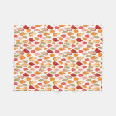 Patroon in gesneden herfst leest fleece deken (Voorkant (Horizontaal))