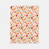 Patroon in gesneden herfst leest fleece deken (Voorkant)