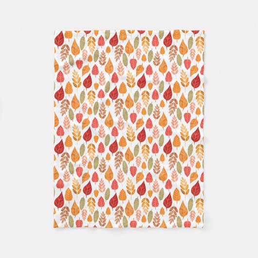 Patroon in gesneden herfst leest fleece deken (Voorkant)
