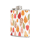 Patroon in gesneden herfst leest heupfles (Links)