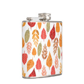 Patroon in gesneden herfst leest heupfles (Rechts)