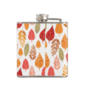 Patroon in gesneden herfst leest heupfles (Achterkant)