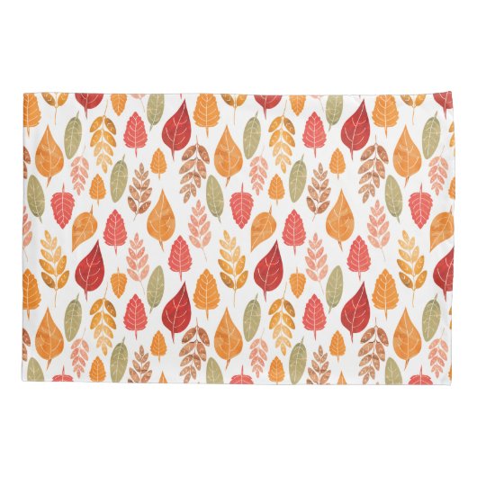 Patroon in gesneden herfst leest kussensloop (Achterkant-Links)