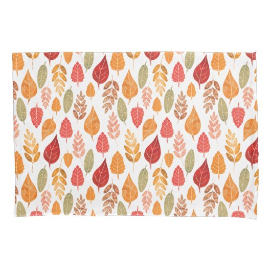 Patroon in gesneden herfst leest kussensloop (Voorkant-Links)