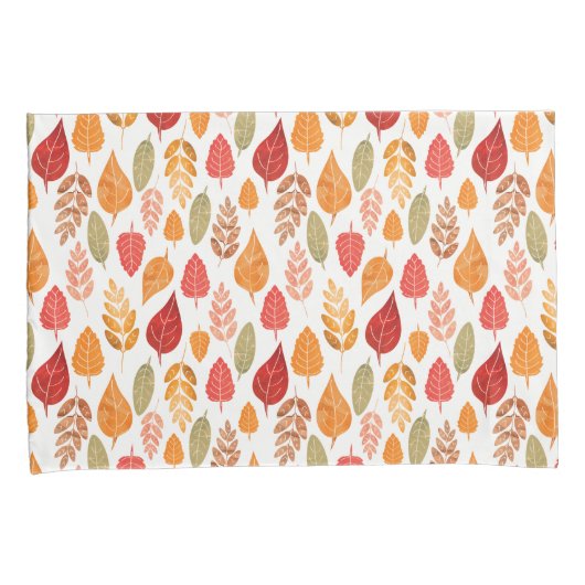 Patroon in gesneden herfst leest kussensloop (Voorkant-Rechts)