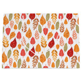 Patroon in gesneden herfst leest large cadeautasje (Voorkant)